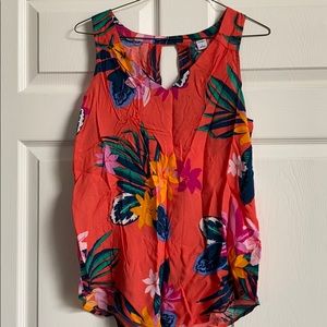 Floral tank top NWT